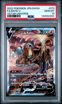 PSA 10 Entei V 213/172 SAR Vstar Universe Pokemon Japanese - Image 1