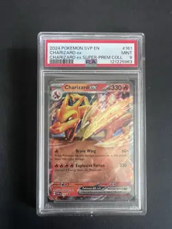 Pokemon Charizard ex #161 PSA 9 Holo Promo Scarlet & Violet SVP English 2024 - Image 1