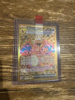 Pokemon Glurak Ex GOLD HYPER Deutsch 228/197 Obsidian Flammen Selten NM - Image 1