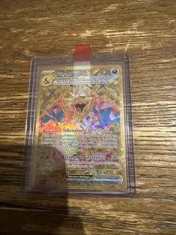 Pokemon Glurak Ex GOLD HYPER Deutsch 228/197 Obsidian Flammen Selten NM - Image 2