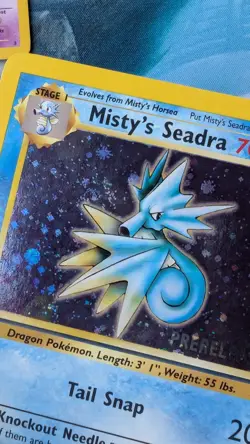 Misty's Seadra Prerelease 9/132 Gym Heroes Holo Rare NM - Image 3