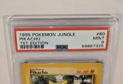 1999 POKEMON JUNGLE PIKACHU, 1ST EDITION, PSA 9, #60, BOX SHIP FOR PROTECTION - Image 2