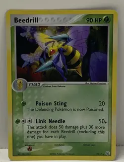 Beedrill #1/112 Reverse Holo Rare 2004 EX Fire Red Leaf Green NM Pokemon - Image 1