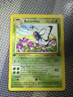 Pokemon TCG Butterfree Jungle 33/64 1st Edition Uncommon - Image 1