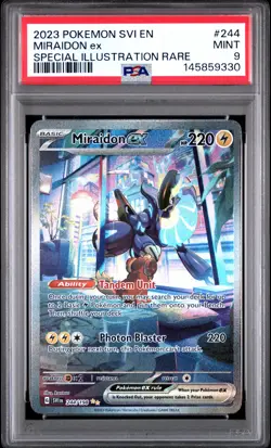 2023 Pokemon Scarlet & Violet 244 Miraidon EX PSA 9 145859330 - Image 1