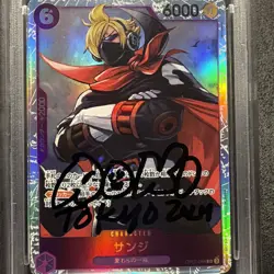 Sanji 2024 Japanese One Piece 500 Years in the Future Steve Aoki custom auto!! - Image 3