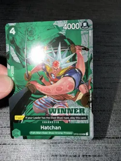 Carte One Piece Hatchan OP03-033 Promo WINNER English Card - Image 3
