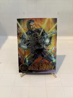 '95-Flair-Marvel Annual - "Chromium" - "Subset Chase Card"-9 of 12 - Punisher A2 - Image 1