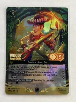 Lorcana Wilds Unknown Set Championship Top 8 Woody Promo Foil Card FAST SHIPPING - Image 1
