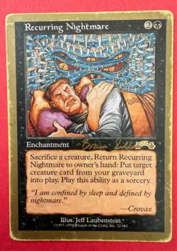 Recurring Nightmare World Championship Decks 1998 bs72 Rare Standard Magic: The - Image 1
