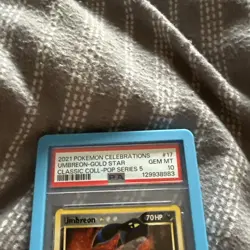 2021 Pokemon Celebrations Classic Collection Umbreon Gold Star PSA 10 - Image 2