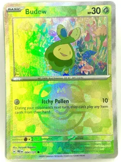 Budew (Master Ball Pattern) 004/131 Holo Prismatic Evolutions Pokemon NM/M - Image 1