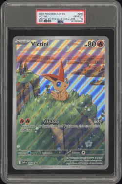 2025 POKEMON SVP EN-SV BLACK STAR PROMO #208 VICTINI PSA 10 - Image 1