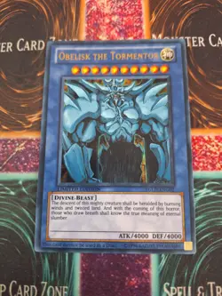 Yugioh Obelisk The Tormentor YGLD-ENG02 Ultra Rare Limited Near Mint - Image 1