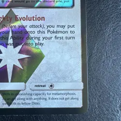 Pokemon Card Ditto Prism Star SM - Lost Thunder Prism Rare 154/214 Near Mint - Image 5
