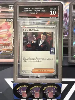 Pokemon TCG Team Rockets Giovanni Coffee Boss Trainer Card Getgraded 10 - Image 1