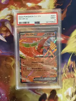 PSA 9 Ho-oh ex CLC 007 - TCG Classic Collection Holo Pokemon Card - MINT 2023 - Image 1