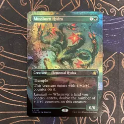 Mossborn Hydra (Borderless) Foundations Foil - Image 1