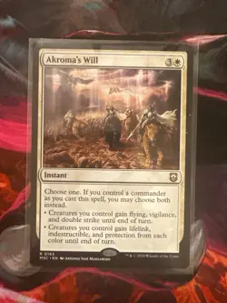 MTG Krang, Utrom Warlord Mythic Rare + Akroma's Will Rare - Image 5