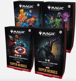 Magic MTG Marvel Super Heroes Commander Decks Set of ALL 4 SEALED PREORDER! - Image 1