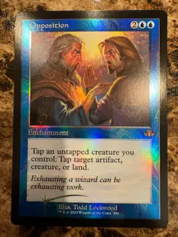 OPPOSITION (Retro Frame) Magic MTG Dominaria Remastered Foil - Image 1