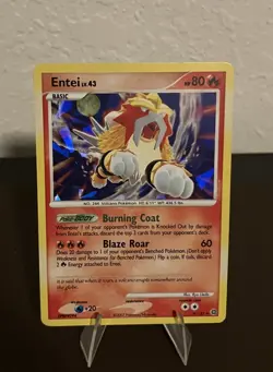 Entei Pokemon Secret Wonders 4/132 Cracked Ice Holo Rare Vintage NM - Image 1