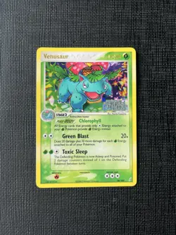 Venusaur 28/100 EX Crystal Guardians Reverse Stamped Holo - Image 1