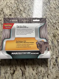 Pokemon TCG Mabosstiff ex Showcase Box Sealed Promo + 3 Booster Packs New Unopen - Image 5