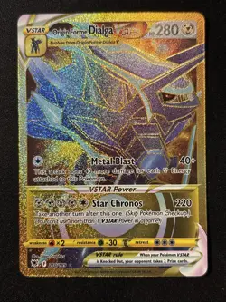 2022 Pokemon SWSH Astral Radiance 210/189 Origin Forme Dialga Vstar - Image 1