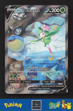 2022 Pokemon SWSH Astral Radiance 163/189 Hisuian Lilligant V - Image 1