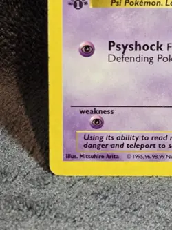Abra 43/102 Base Set Shadowless 1st Edition English Regular 1999 Wizards - Image 5
