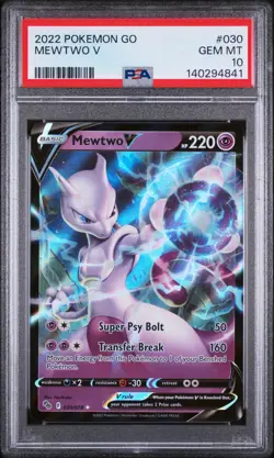Mewtwo V 030 Go Pokemon PSA 10 - Image 1