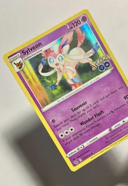 •Set Of 2• Sylveon 035/078 (LP) Holo/Reverse Sword & Shield: Pokemon Go 2022 - Image 3