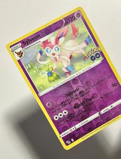 •Set Of 2• Sylveon 035/078 (LP) Holo/Reverse Sword & Shield: Pokemon Go 2022 - Image 5
