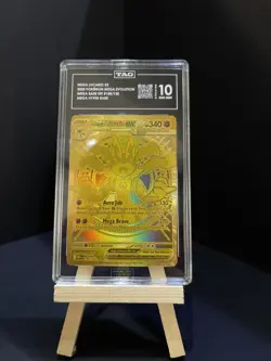 Pokemon 2025 Mega Lucario ex 188 Gold Hyper Rare Mega Evolution TAG 10 - Image 1