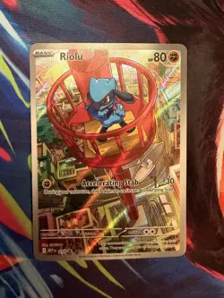 Pokemon TCG Riolu 010 Me: Mega Evolution Full Art Illustration Rare Promo - Image 1