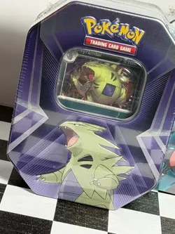POKEMON TCG Booster Tin Full Set Tyranitar Slaking Darkrai Factory Sealed (3) - Image 3