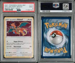 PSA 9 SPECIAL DELIVERY BIDOOF SWSH177 POKEMON 2021 BIDOOF DAY-HOLO BLACK STAR - Image 3