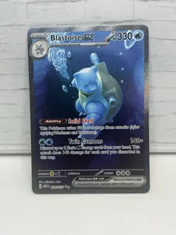 Pokemon TCG Blastoise EX 200/165 Scarlet & Violet 151 Special Illustration Rare - Image 5