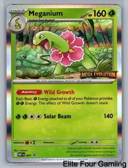 Meganium 001 Promo ME: Mega Evolution Promo Pokemon Near Mint - Image 1