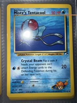 Pokemon TCG Misty's Tentacool 057/132 Gym Heroes English - Image 1