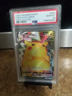 2020 Pokemon Swsh Fa/ Pikachu Vmax Vivid Voltage Psa 10 - Image 3