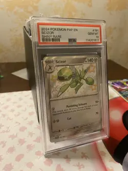 POKEMON 2024 Paldean Fates Shiny Rare SCIZOR #191 PSA 10 Gem Mint RARE - Image 2