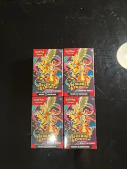 Pokemon Center Mega Evolution Ascended Heroes Booster Bundle Box Sealed Lot 4x - Image 1