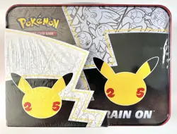 Pokemon 25th Anniversary Celebrations Treasure Chest Lunchbox Tin Sword & Shield - Image 2