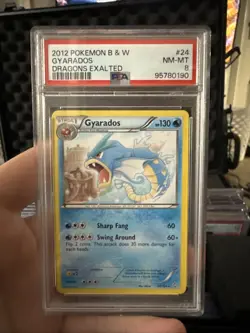 Pokemon Gyarados 24/124 Dragons Exalted 2012 PSA 8 - Image 1