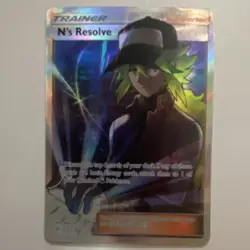 Pokemon TCG N's Resolve 232/236 Cosmic Eclipse Full Art Holo Rare 2019 EN - Image 1