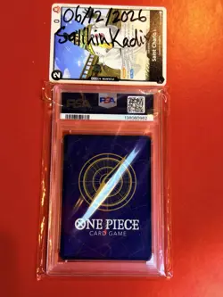 One Piece CCG Monkey D. Luffy OP08-109 Two Legends TR Holo PSA 8 English 6000/5 - Image 2
