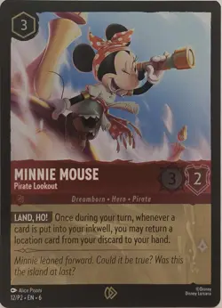 Minnie Mouse - Pirate Lookout 12 Disney Lorcana Promo Cards Lorcana Cold Foil NM - Image 1