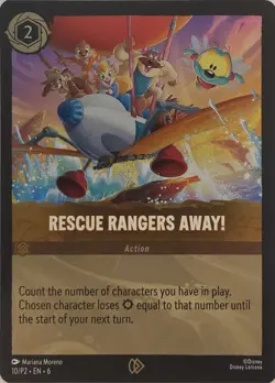 Rescue Rangers Away! 10 Promo Disney Lorcana Promo Cards Lorcana Cold Foil NM - Image 1